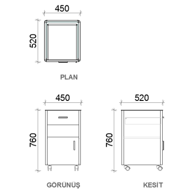 Tủ đầu giường MEISSA SERA 02